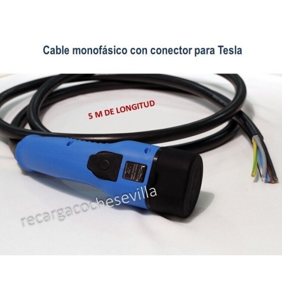Cable carga T2 conector TESLA